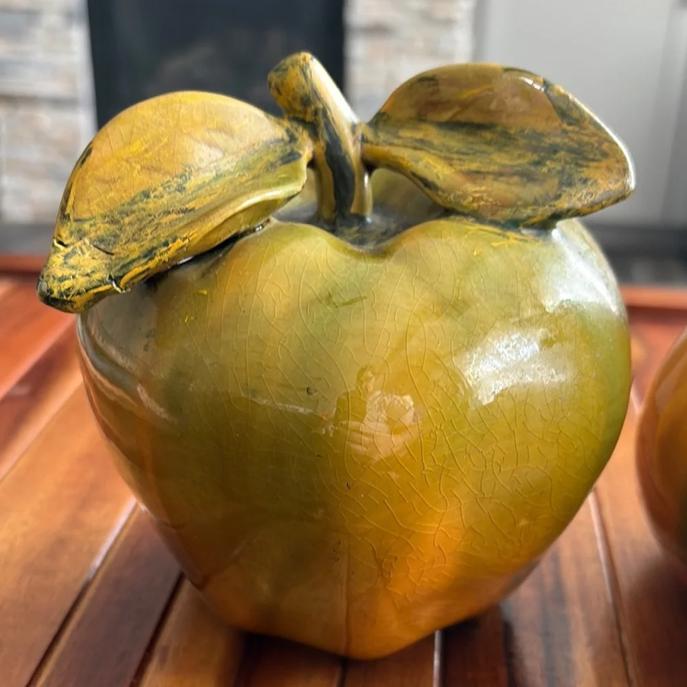 MCM Large Yellow Green Ceramic Fruit Set